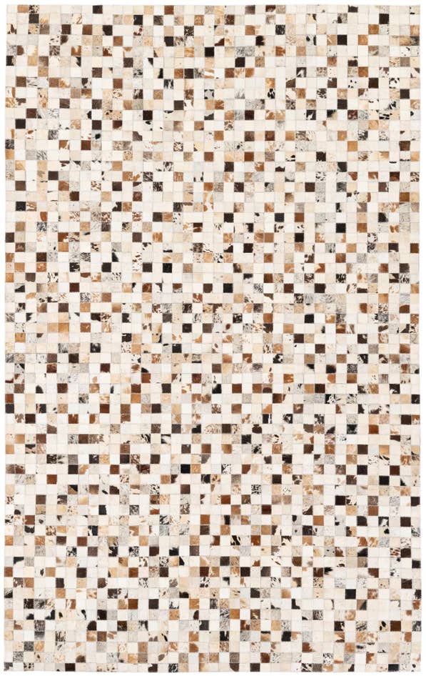 Detail image of 5' x 8' Cowhide Stocks Rug