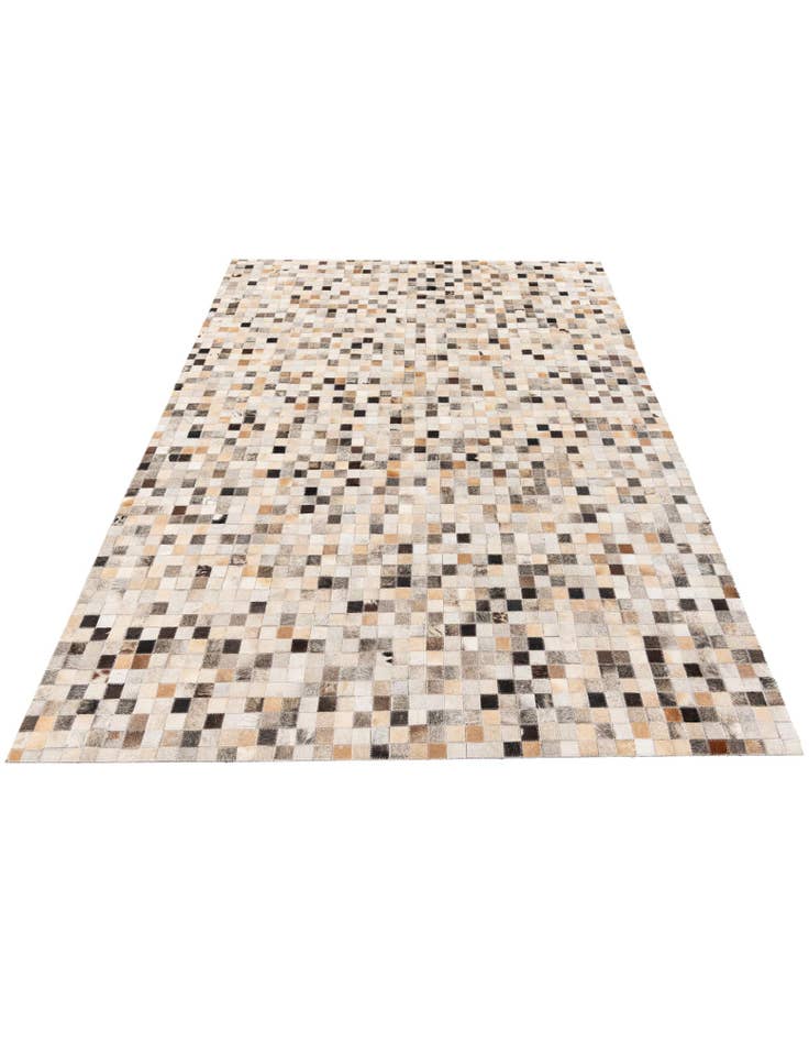 Detail image of 5' 2 x 7' 6 Cowhide Stocks Rug