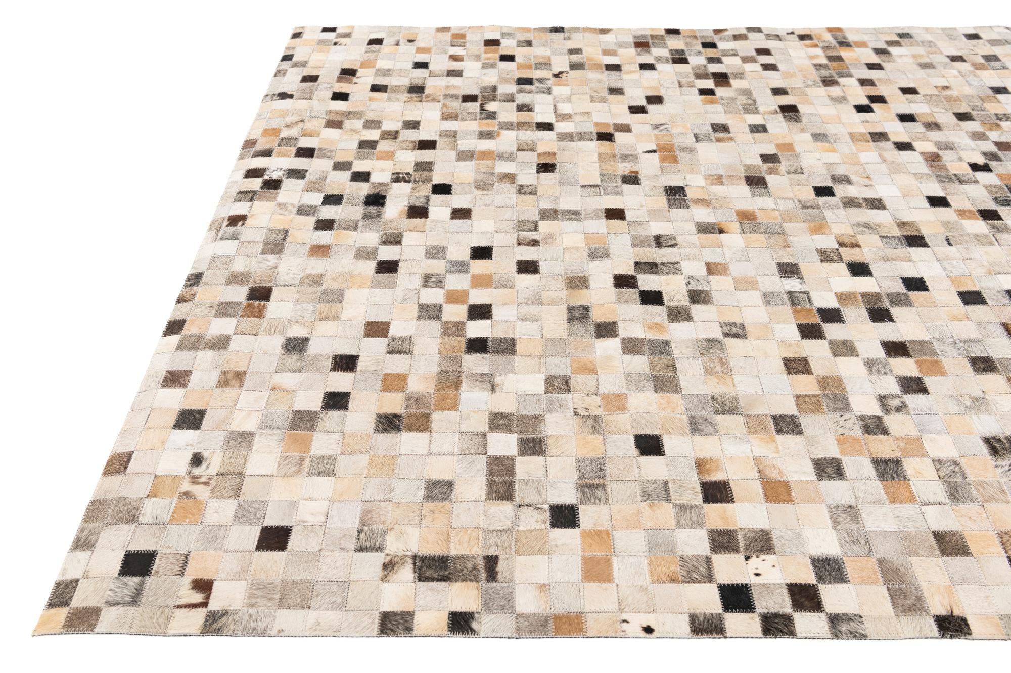 5' 2 x 7' 6 Cowhide Stocks Rug