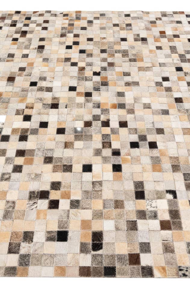 Detail image of 5' 2 x 7' 6 Cowhide Stocks Rug