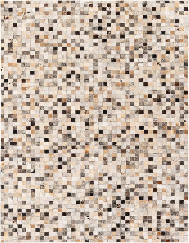 Detail image of 5' 2 x 7' 6 Cowhide Stocks Rug