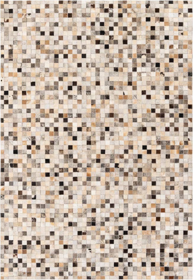 Detail image of 5' 2 x 7' 6 Cowhide Stocks Rug
