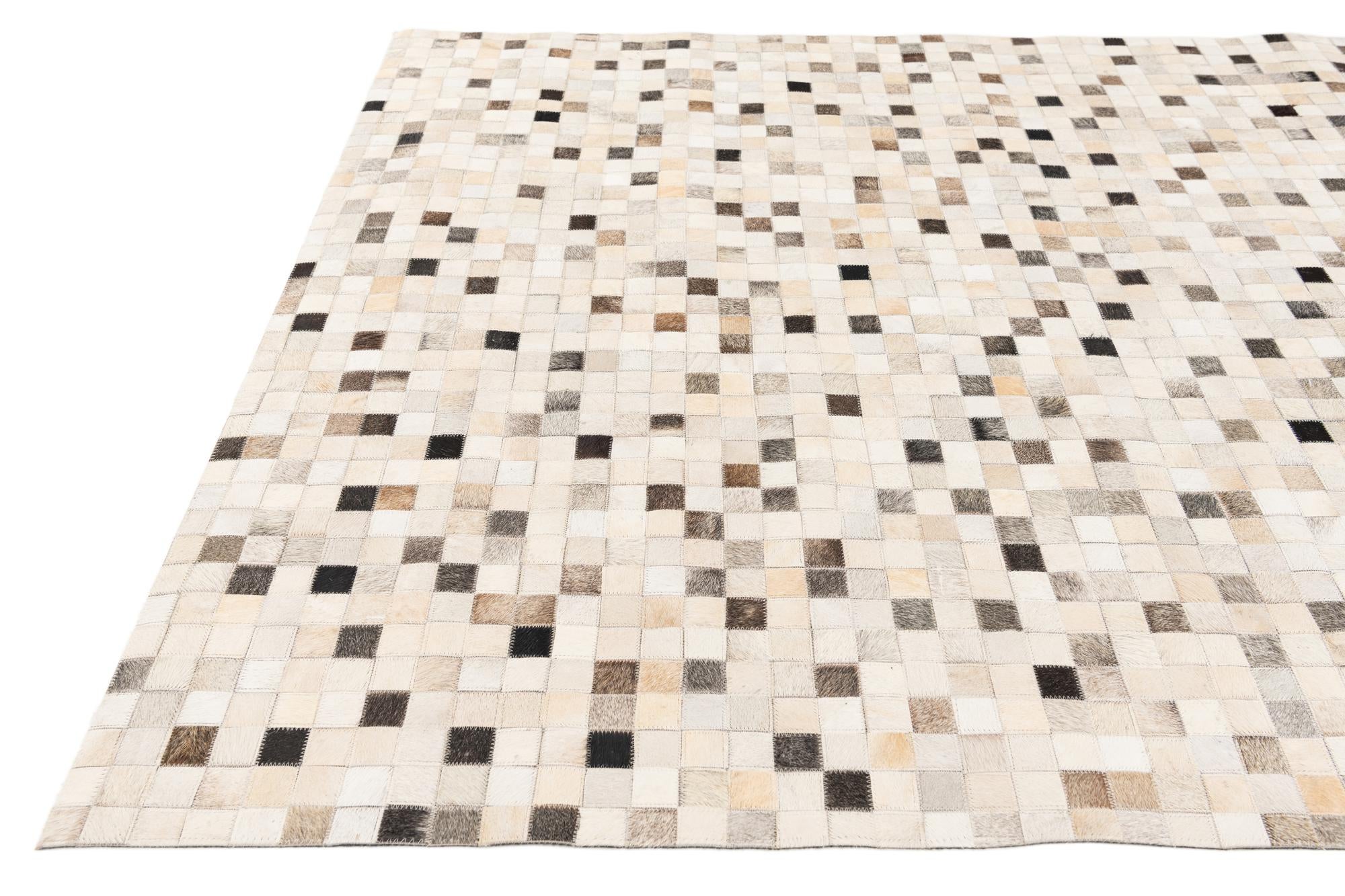 5' x 8' Cowhide Stocks Rug