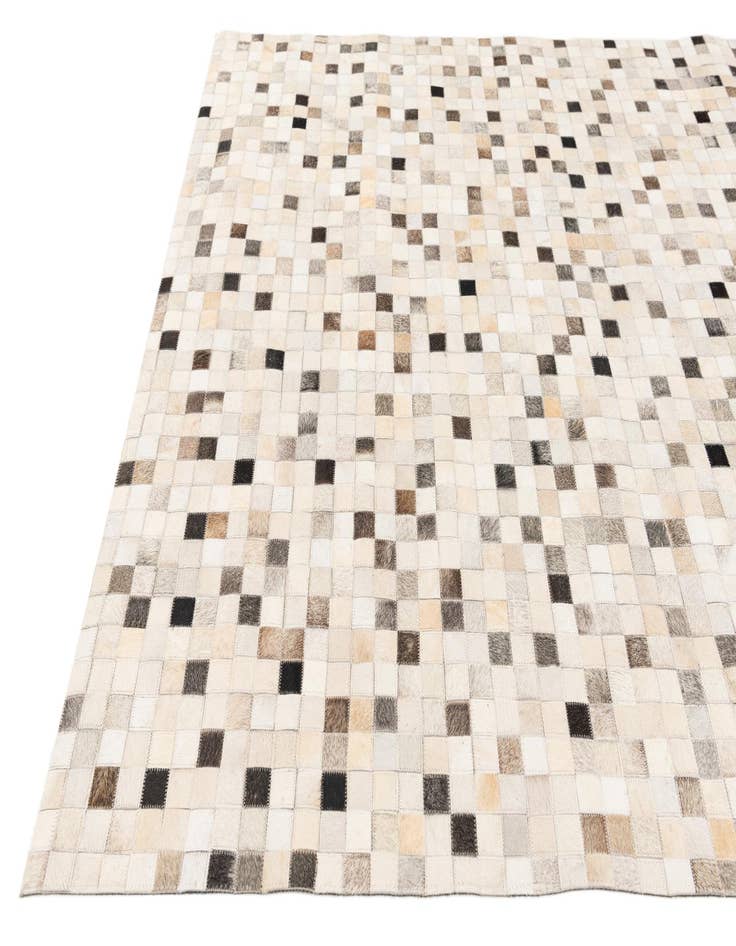 Detail image of 5' x 8' Cowhide Stocks Rug