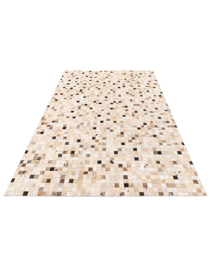 5' 3 x 7' 7 Cowhide Stocks Rug