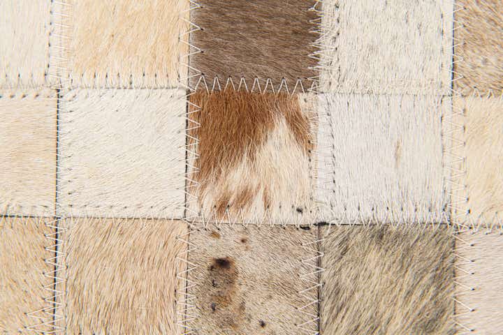5' 3 x 7' 7 Cowhide Stocks Rug