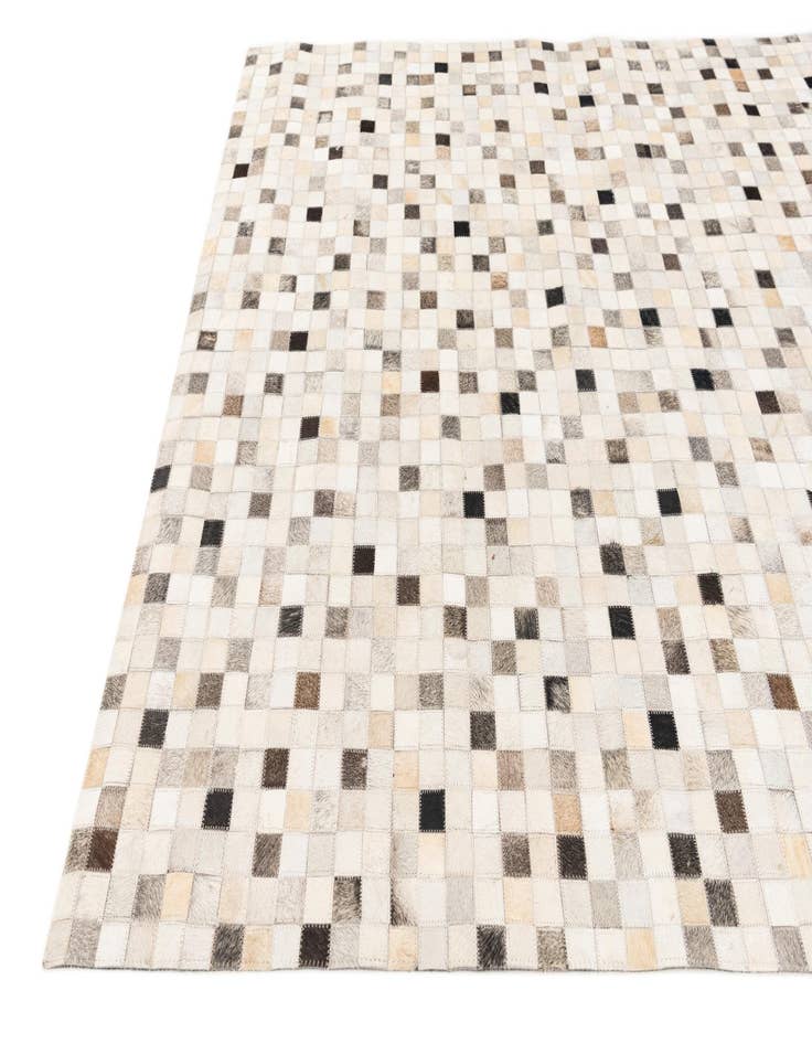 Detail image of 5' x 7' 11 Cowhide Stocks Rug