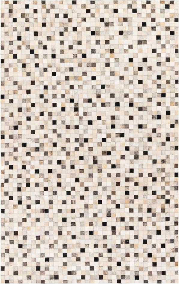 Detail image of 5' 1 x 8' 1 Cowhide Stocks Rug