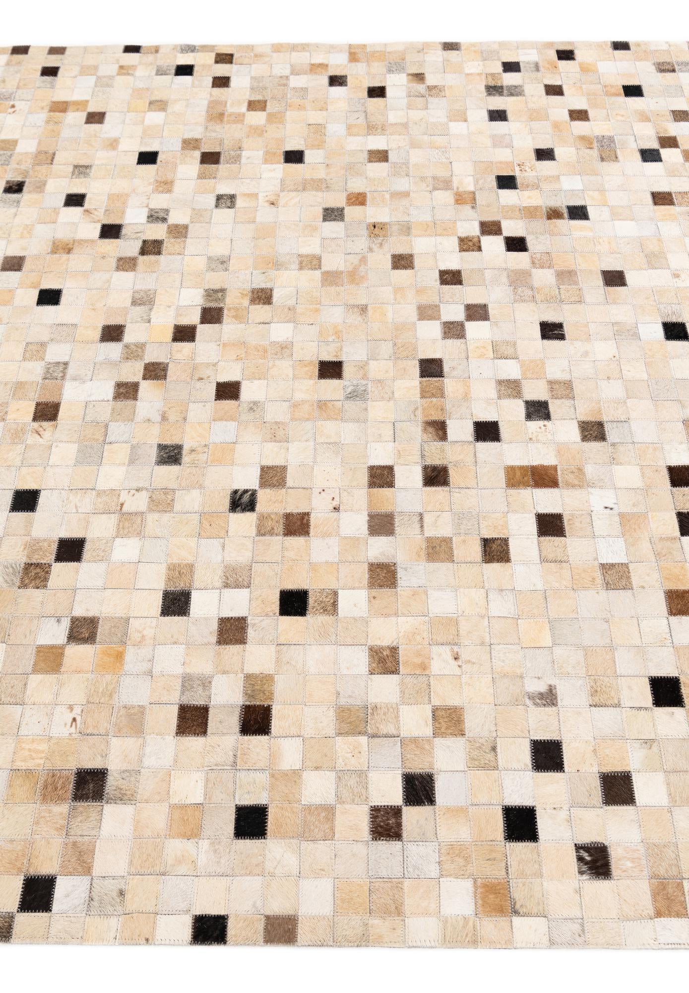 5' 4 x 7' 7 Cowhide Stocks Rug