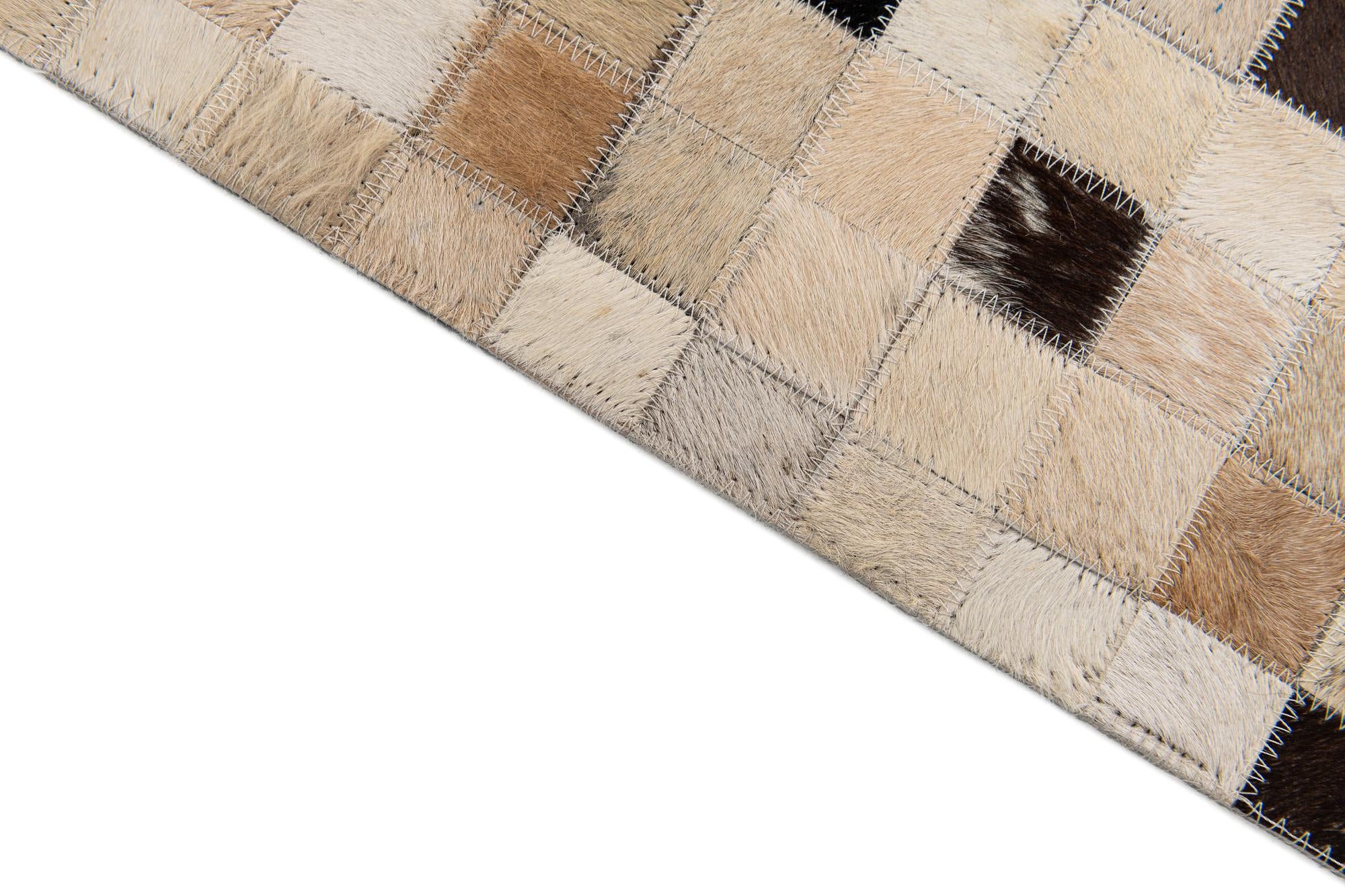 5' 4 x 7' 7 Cowhide Stocks Rug
