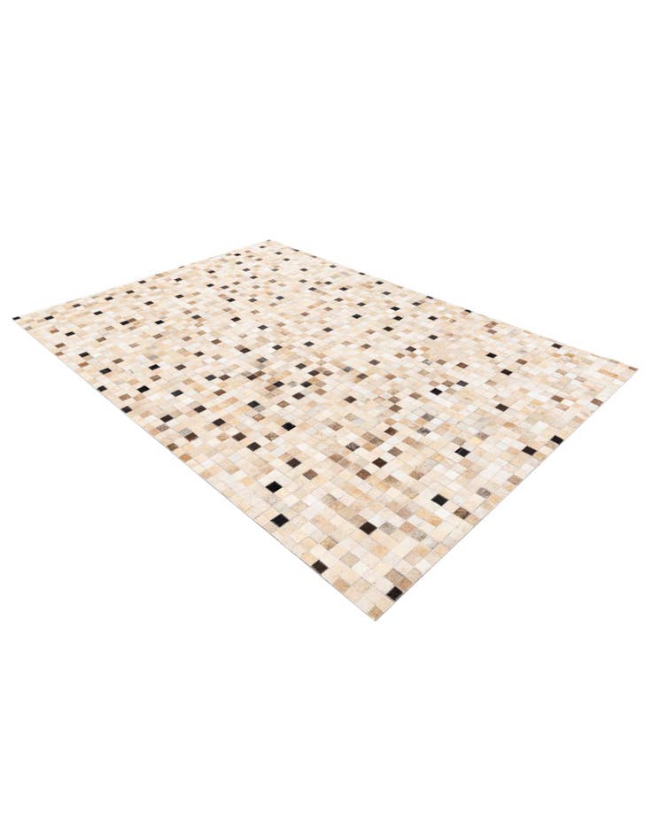 Detail image of 5' 3 x 7' 6 Cowhide Stocks Rug