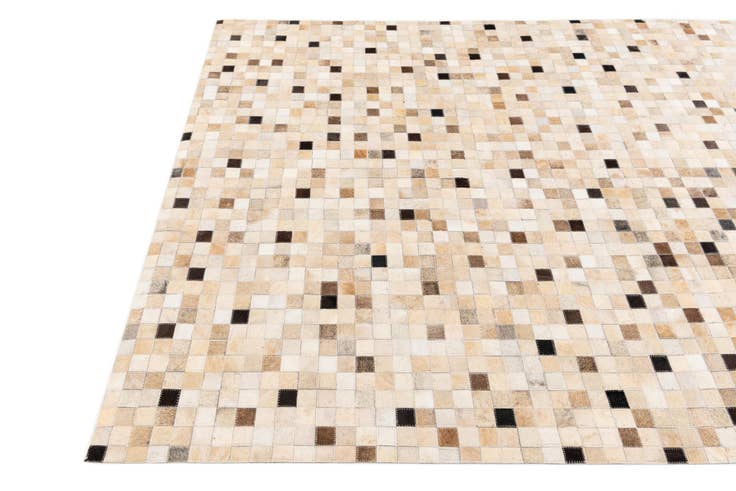 Detail image of 5' 3 x 7' 6 Cowhide Stocks Rug