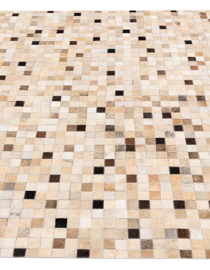 Detail image of 5' 3 x 7' 6 Cowhide Stocks Rug