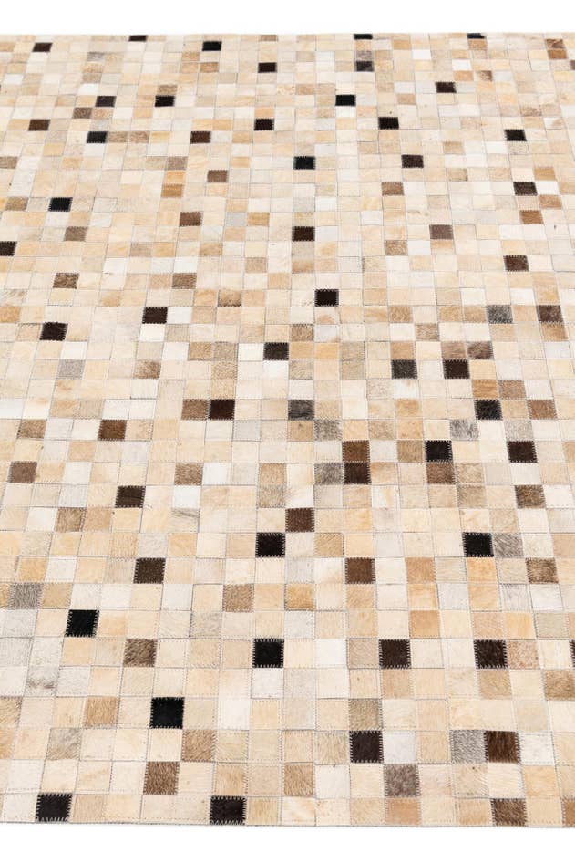 Detail image of 5' 3 x 7' 6 Cowhide Stocks Rug