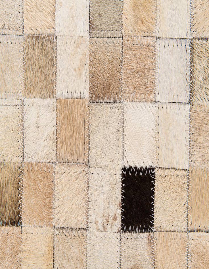 Detail image of 5' 3 x 7' 6 Cowhide Stocks Rug