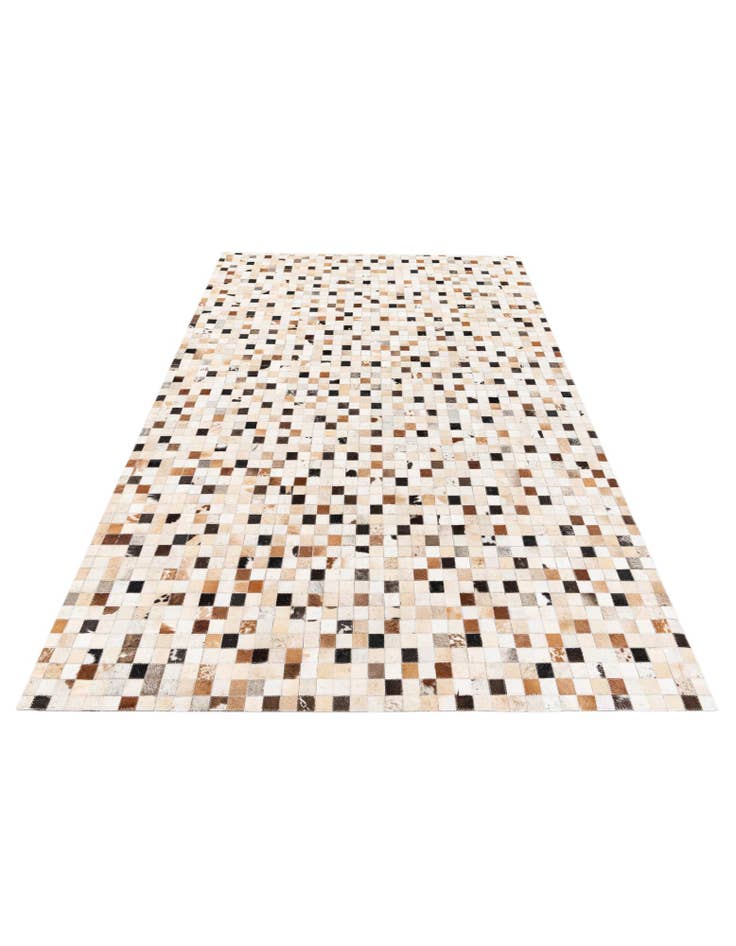 Detail image of 5' 2 x 8' Cowhide Stocks Rug