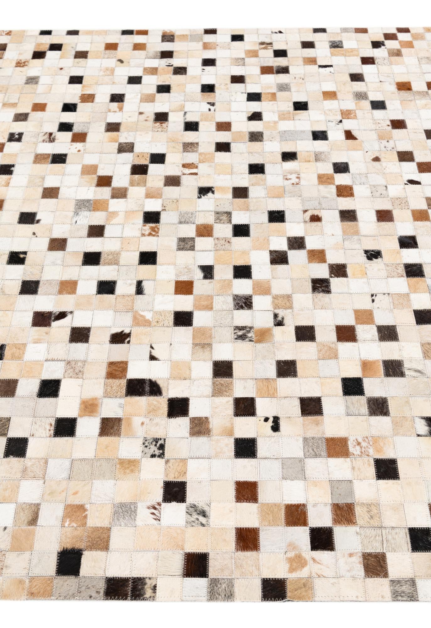 5' 2 x 8' Cowhide Stocks Rug