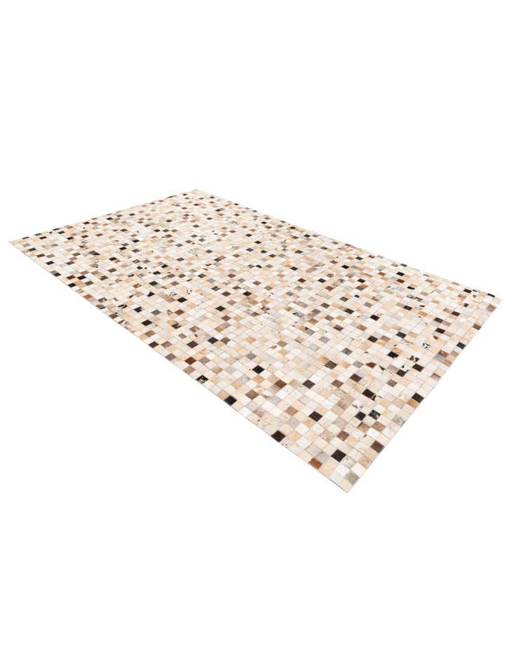 Detail image of 4' 11 x 8' Cowhide Stocks Rug