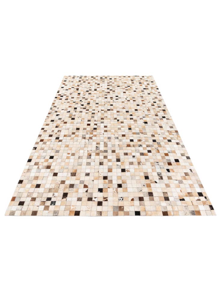 Detail image of 4' 11 x 8' Cowhide Stocks Rug