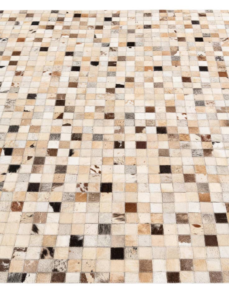 Detail image of 4' 11 x 8' Cowhide Stocks Rug