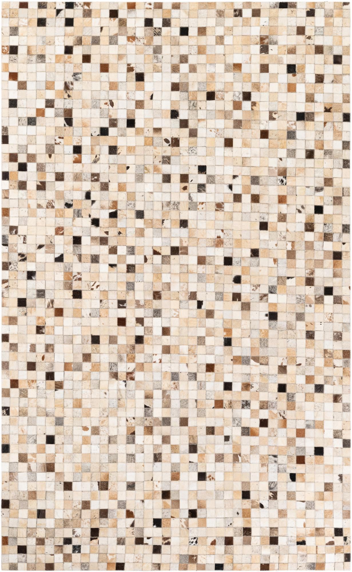 4' 11 x 8' Cowhide Stocks Rug