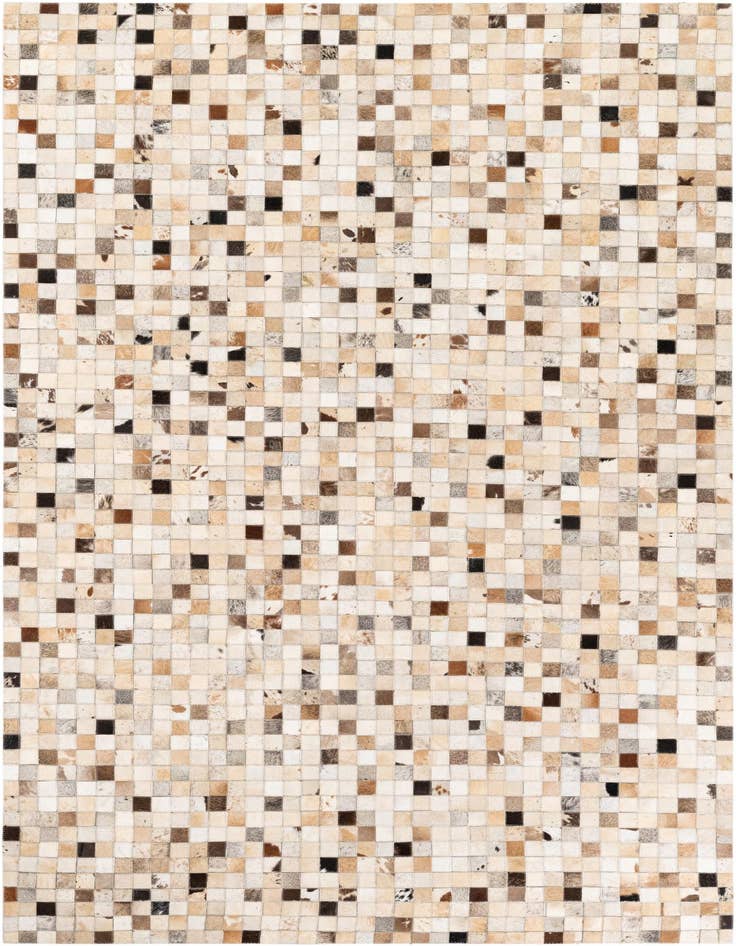 Detail image of 4' 11 x 8' Cowhide Stocks Rug