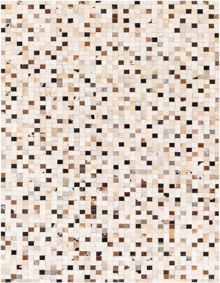 Detail image of 5' x 8' Cowhide Stocks Rug