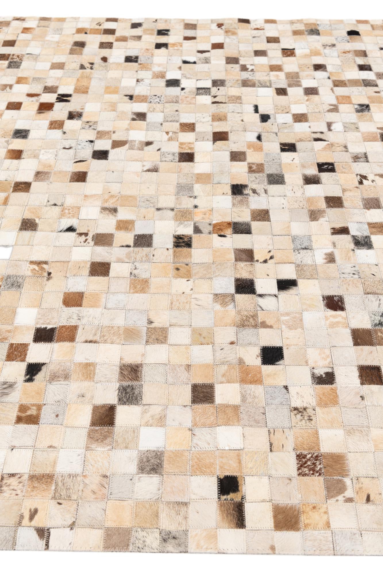 5' 1 x 8' Cowhide Stocks Rug