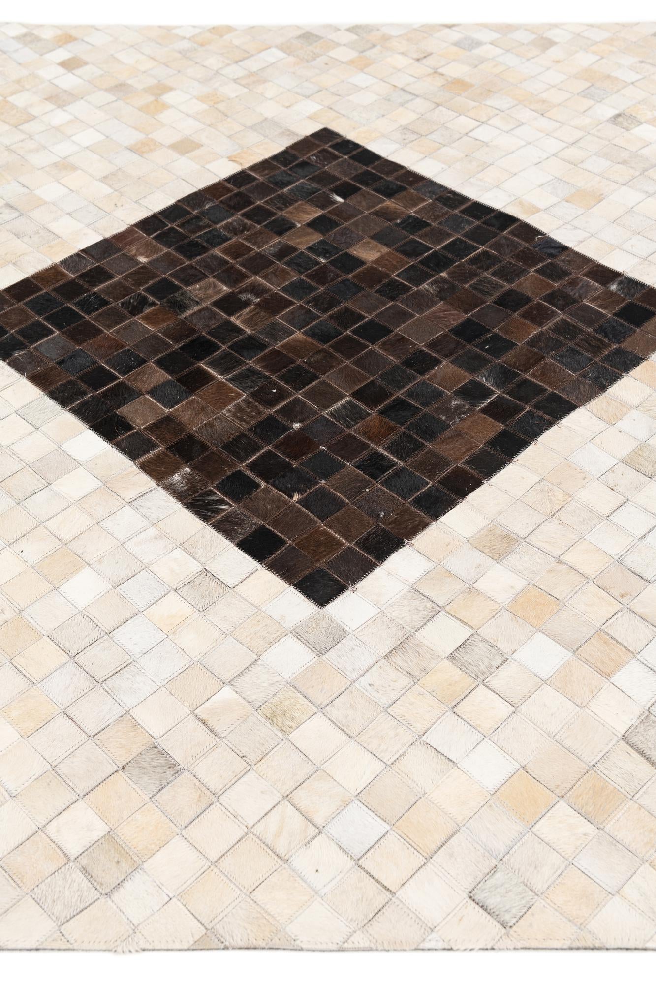5' x 7' 11 Cowhide Stocks Rug