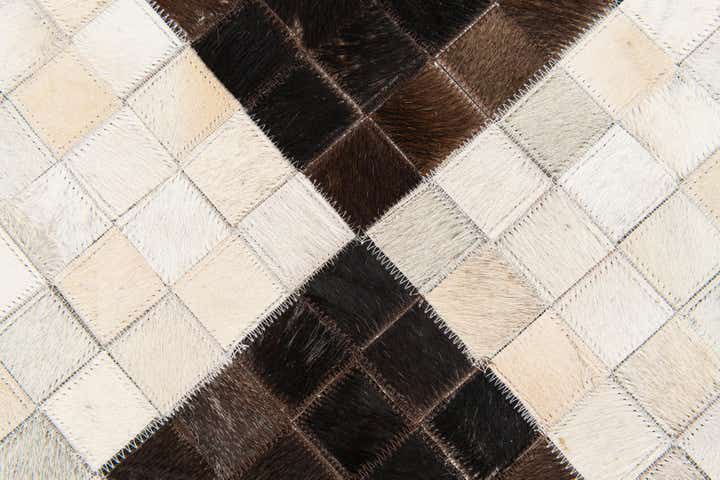 5' x 7' 11 Cowhide Stocks Rug