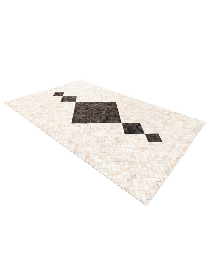Detail image of 5' x 7' 11 Cowhide Stocks Rug