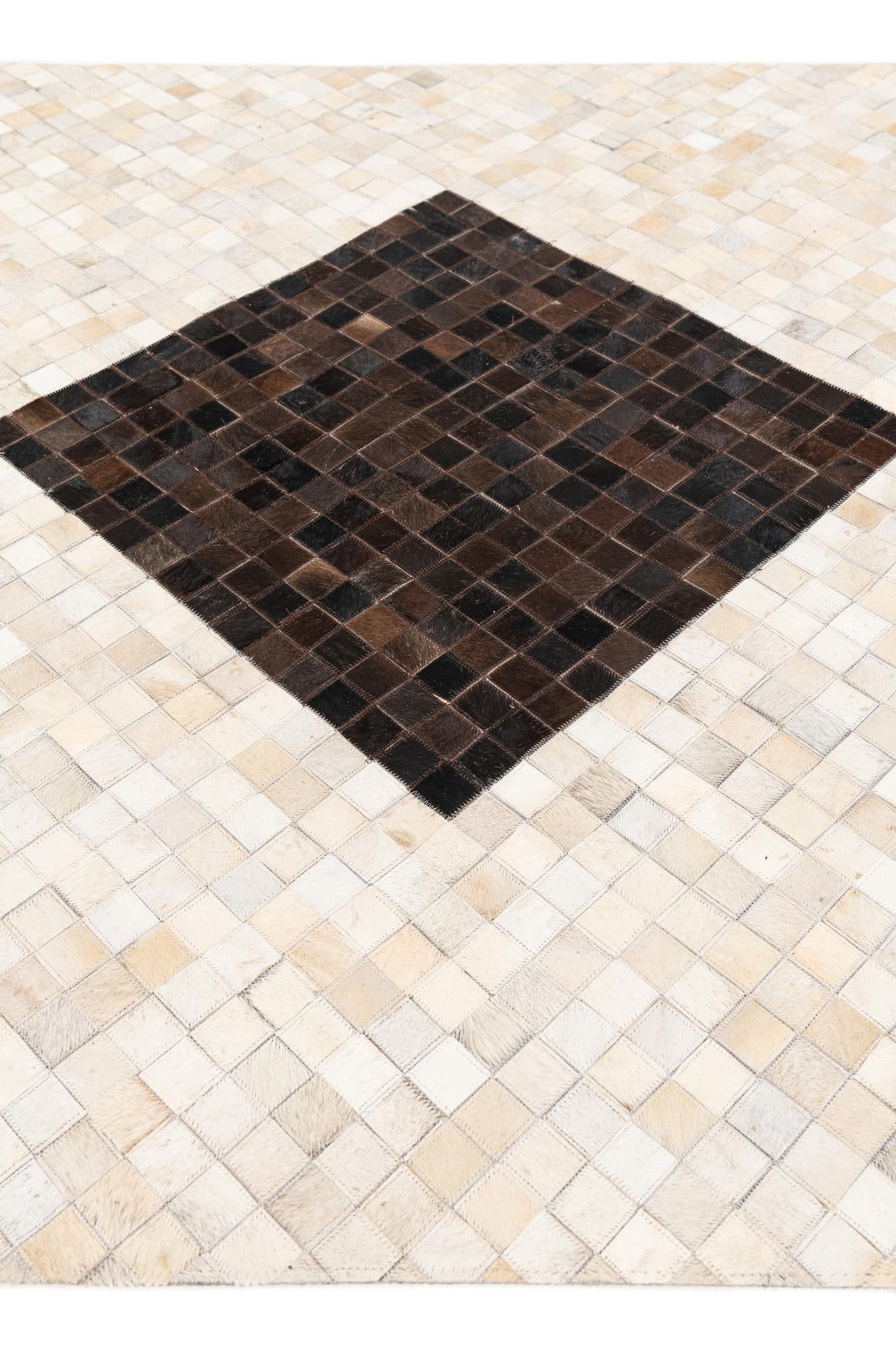 5' x 7' 11 Cowhide Stocks Rug