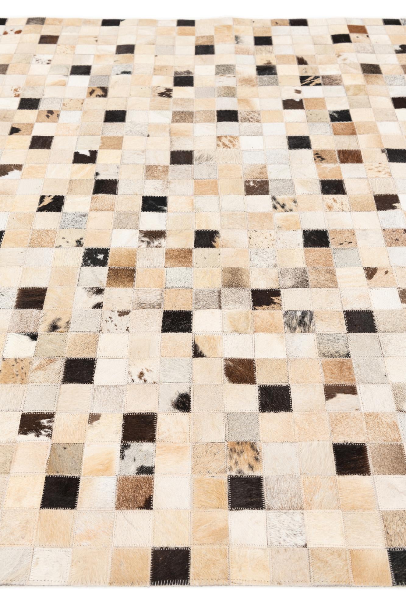 5' x 7' 11 Cowhide Stocks Rug