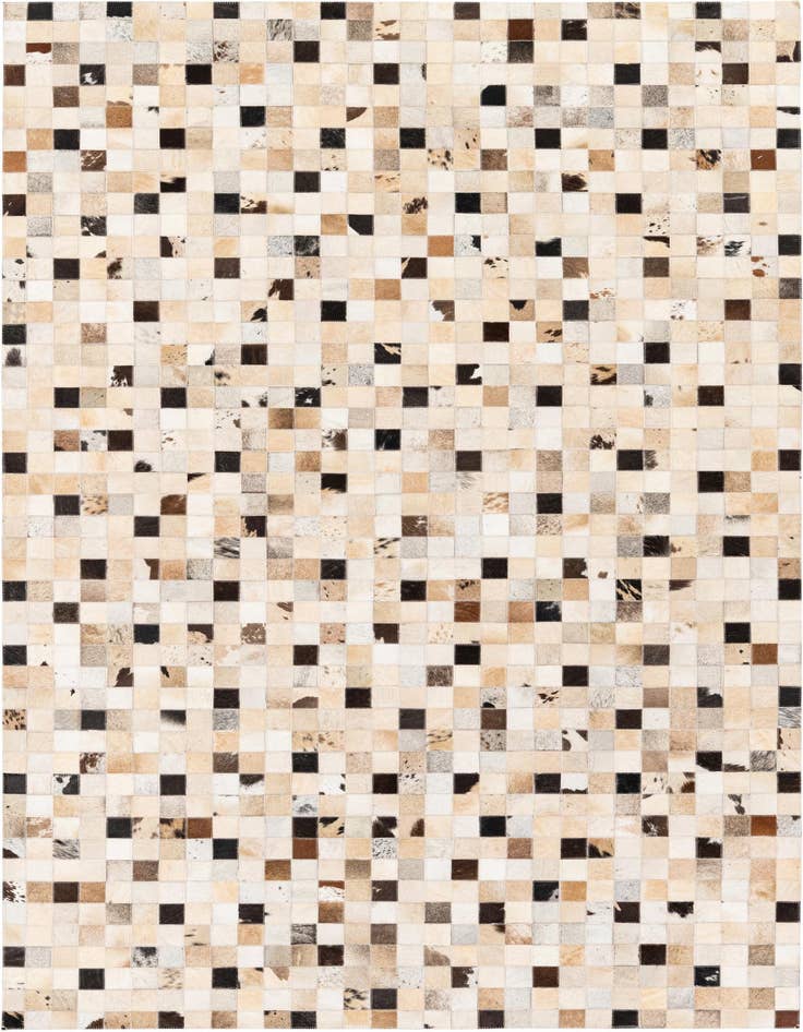 Detail image of 5' x 7' 11 Cowhide Stocks Rug