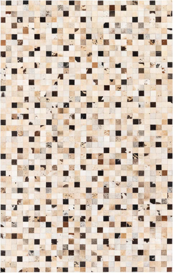 Detail image of 5' x 7' 11 Cowhide Stocks Rug
