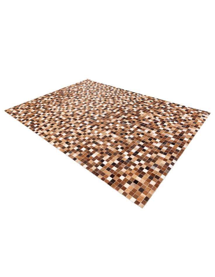 Detail image of 5' 9 x 8' 1 Cowhide Stocks Rug