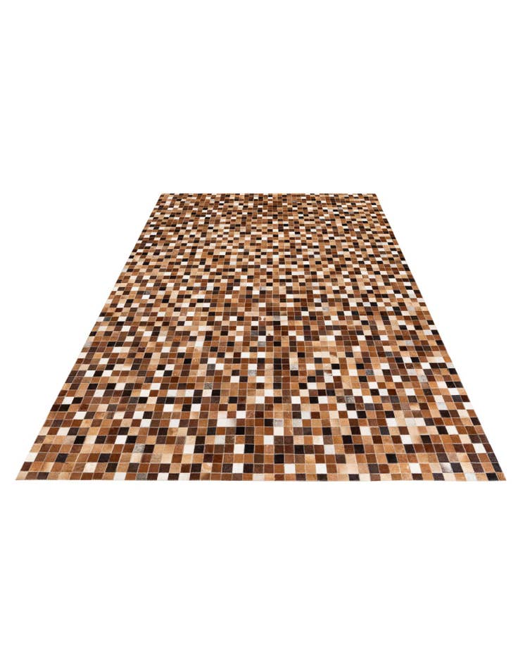 Detail image of 5' 9 x 8' 1 Cowhide Stocks Rug