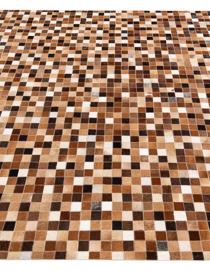 Detail image of 5' 9 x 8' 1 Cowhide Stocks Rug