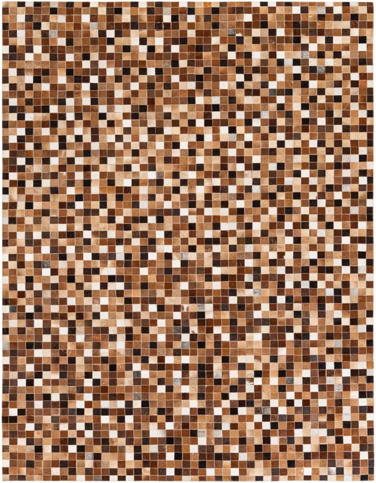 Detail image of 5' 9 x 8' 1 Cowhide Stocks Rug