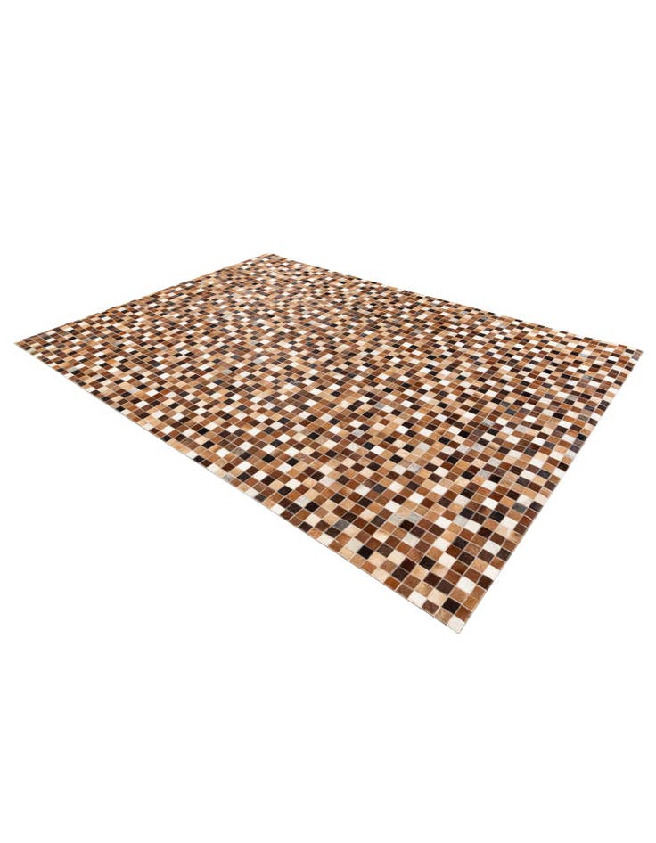 Detail image of 5' 9 x 8' 1 Cowhide Stocks Rug