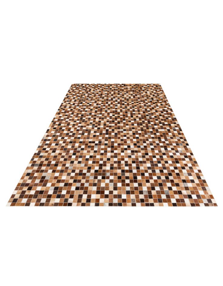 Detail image of 5' 9 x 8' 1 Cowhide Stocks Rug
