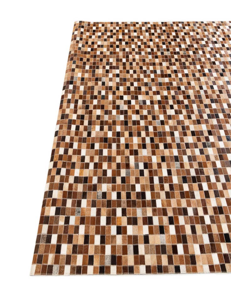 Detail image of 5' 9 x 8' 1 Cowhide Stocks Rug