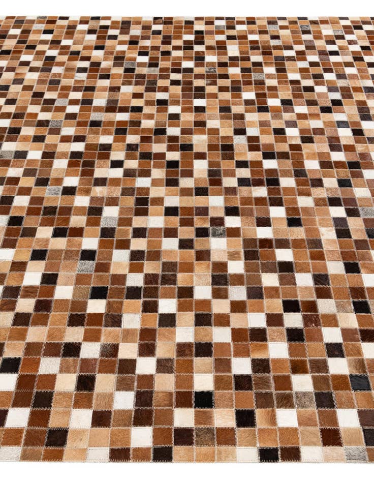 Detail image of 5' 9 x 8' 1 Cowhide Stocks Rug