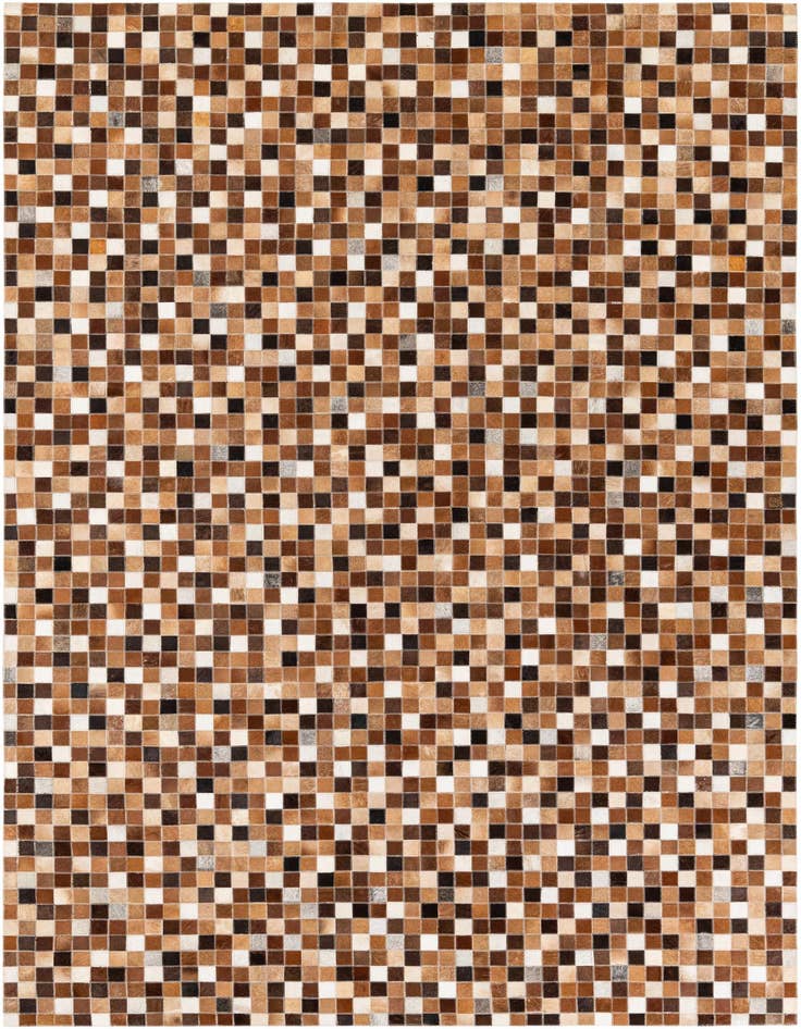 Detail image of 5' 9 x 8' 1 Cowhide Stocks Rug