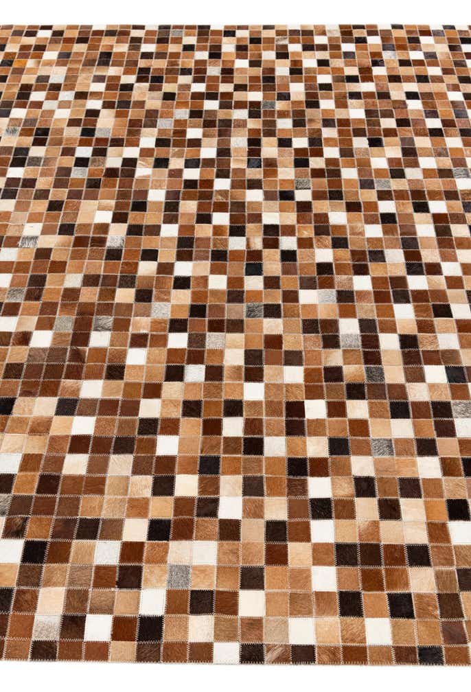 5' 9 x 8' Cowhide Stocks Rug