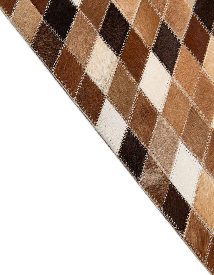 Detail image of 5' 9 x 8' Cowhide Stocks Rug