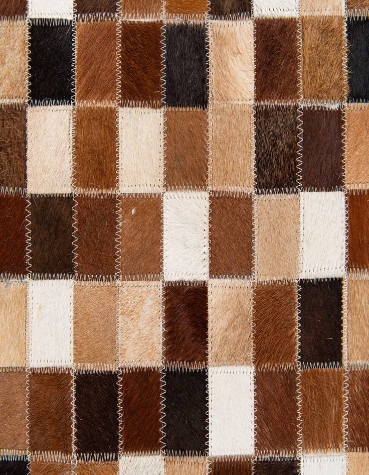 Detail image of 5' 9 x 8' Cowhide Stocks Rug