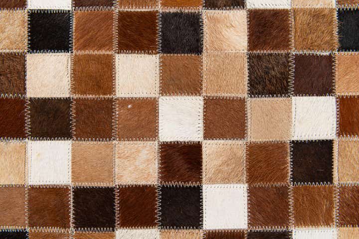 5' 9 x 8' Cowhide Stocks Rug