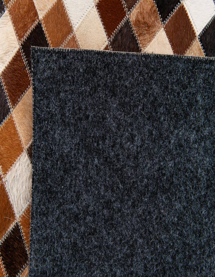 Detail image of 5' 9 x 8' Cowhide Stocks Rug
