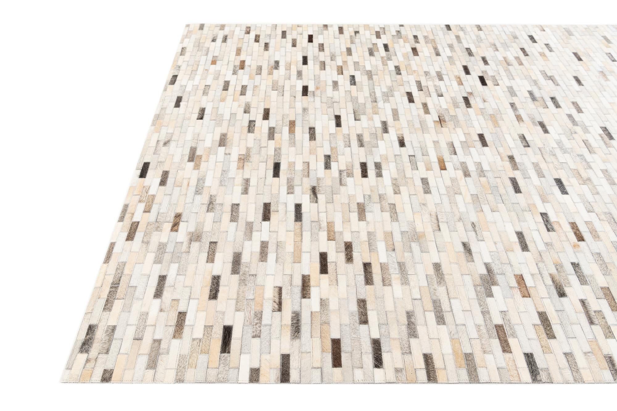 5' 8 x 7' 10 Cowhide Stocks Rug